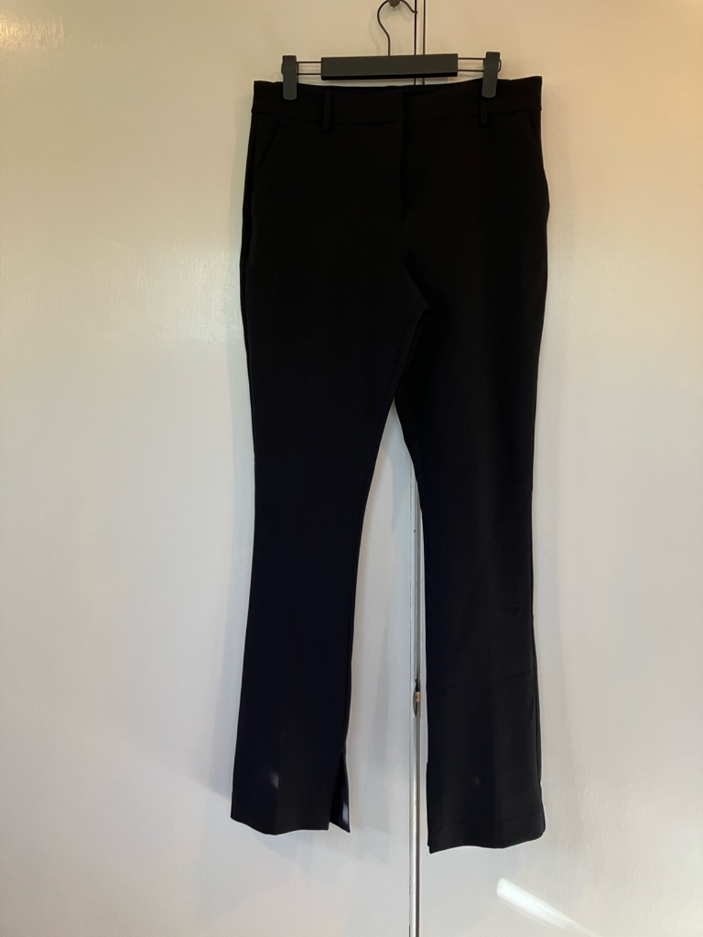 Classic Black Straight-Leg Dress Pants